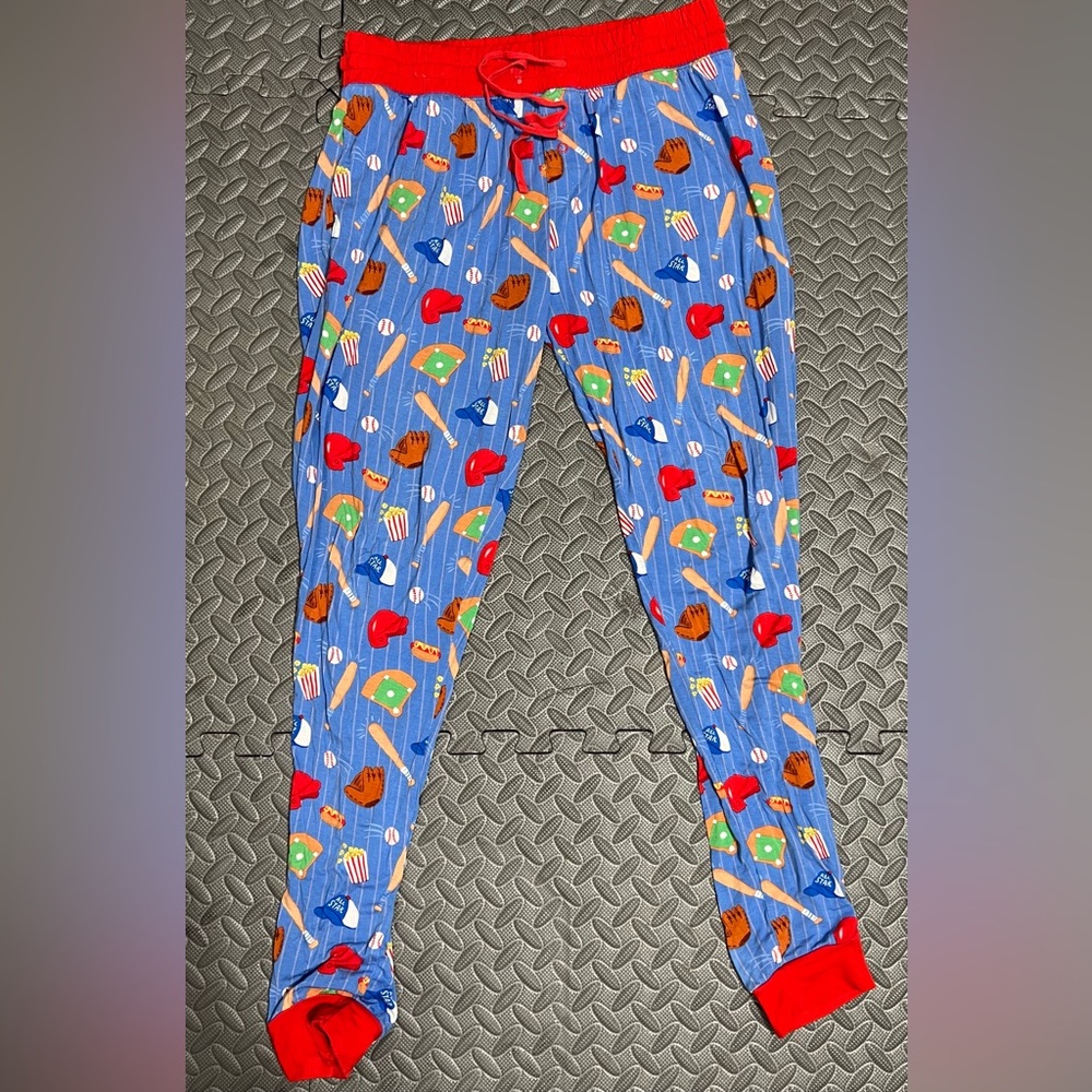 Little Sleepies Baseball Print  Pajama Bottoms